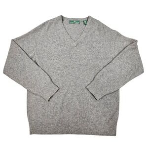 Embassy Row Vintage Sweater Men's Medium Two Ply Cashmere V-Neck Pullover Soft